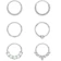 MILACOLATO Surgical Steel Hoops 1