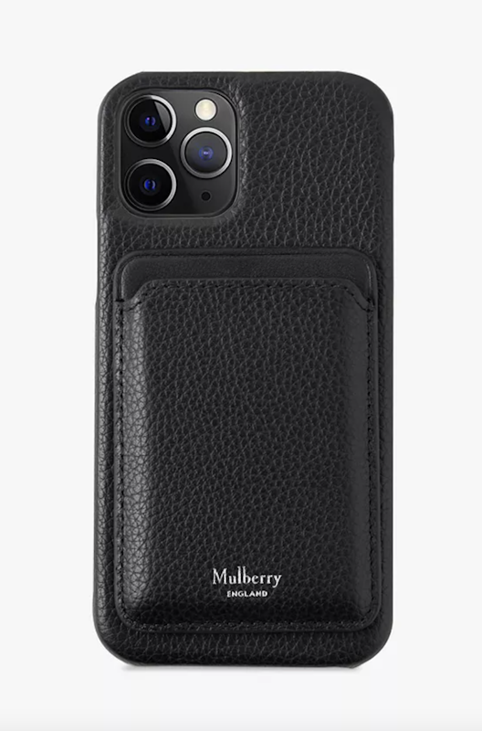 Small Classic Grain Leather Cover With MagSafe Wallet 1