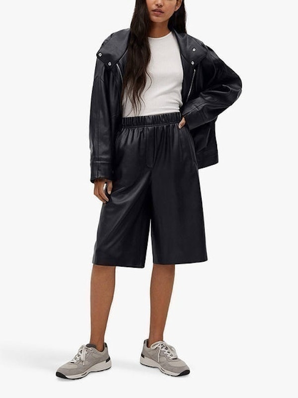 Faux Leather Bermuda Shorts 1