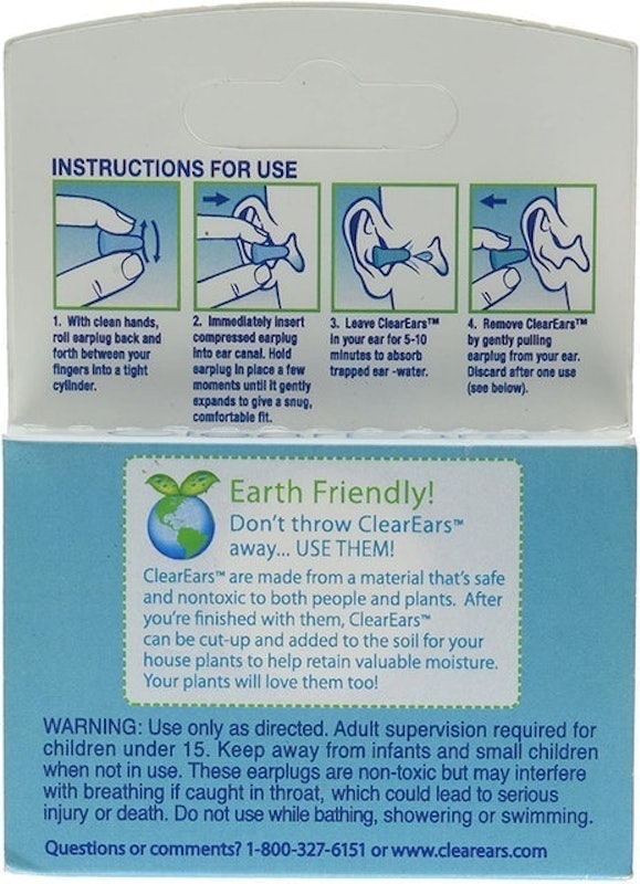 Water Absorbing Ear Plugs 2
