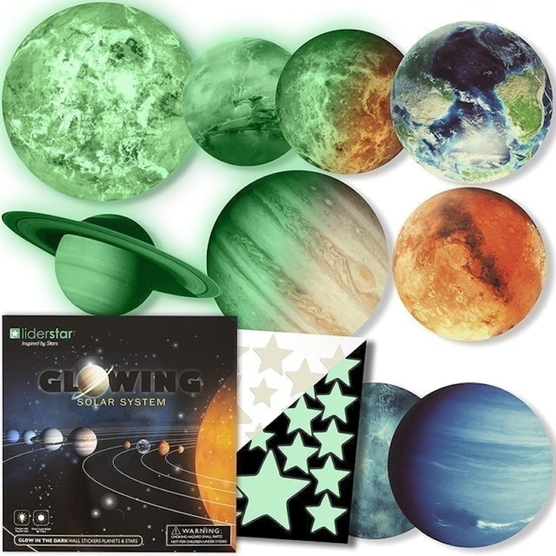 Glow in The Dark Solar System Decals with Stars 1