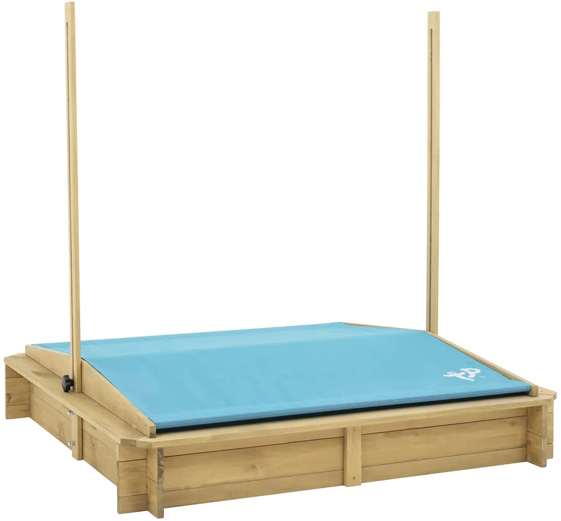 Wooden Sandpit with Sun Canopy 3