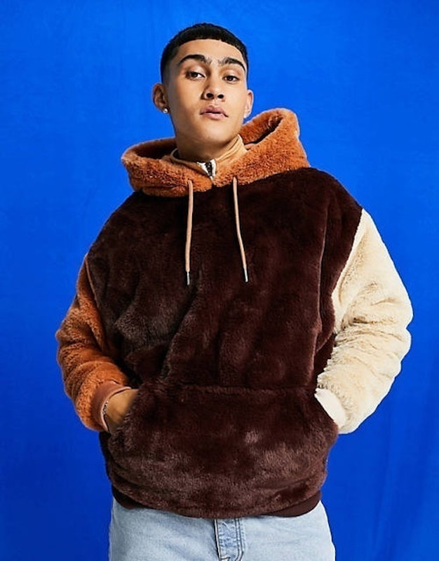 Oversized Faux Fur Hoodie 1