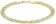 Carissima 9 ct Hollow Double Diamond Cut Curb Bracelet 1