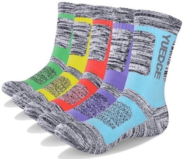 10. Yuedge Multi Performance Breathable Women’s Hiking Socks 5 Pack 1
