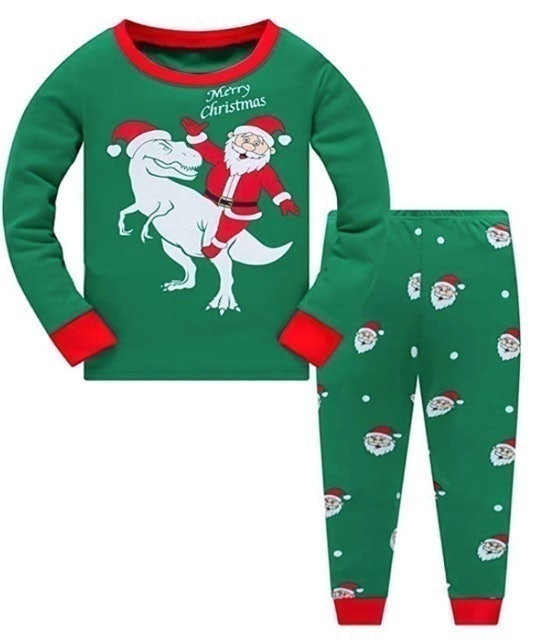 Planet Dinosaur Christmas Pyjama Set 1