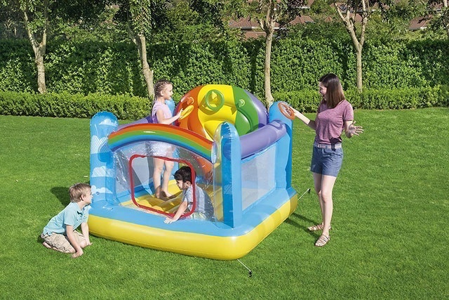 Up, In and Over Inflatable Hot Air Balloon Bouncy Castle 2