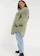 ASOS DESIGN Curve Bonded Borg Shirt Shacket in Sage 1