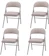 Bravich Deluxe Grey Beige Fabric Cushioned Folding Chair 1