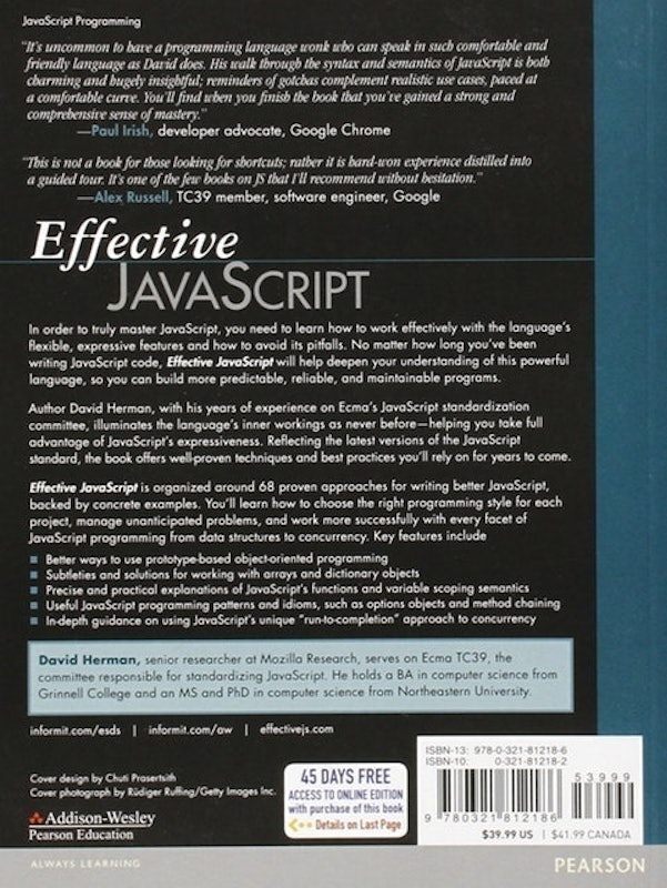 Effective JavaScript 2