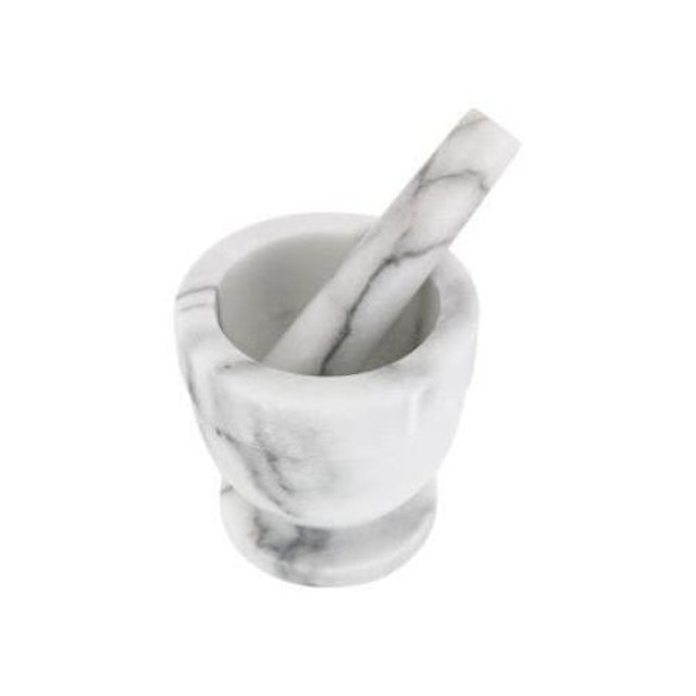 White Marble Mortar and Pestle 1