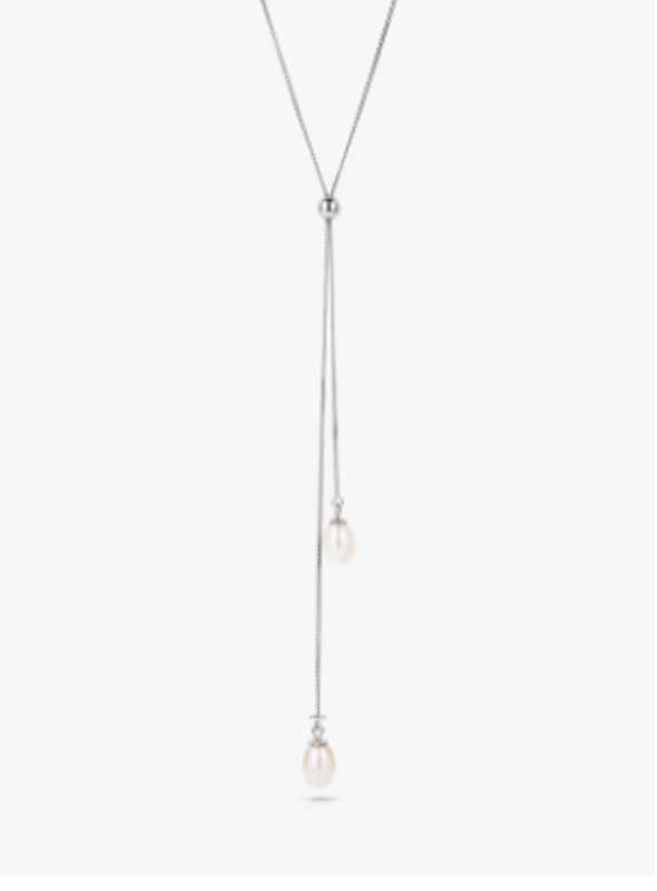 Freshwater Pearl Drop Lariat Necklace 1