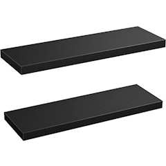 Black Floating Shelves