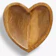 John Lewis Large Mango Wood Heart Bowl 1