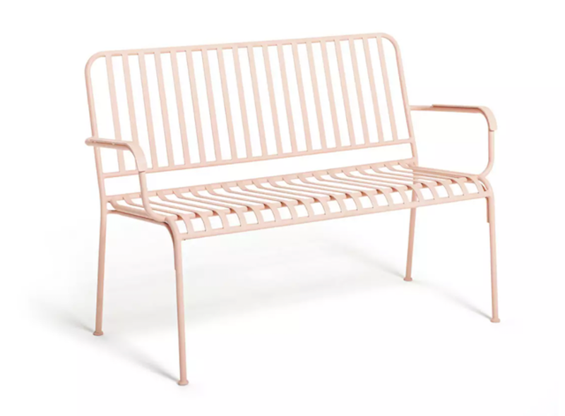 Pink Garden Bench 1
