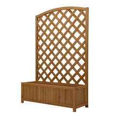 Lattice Wooden Garden Planter - Large