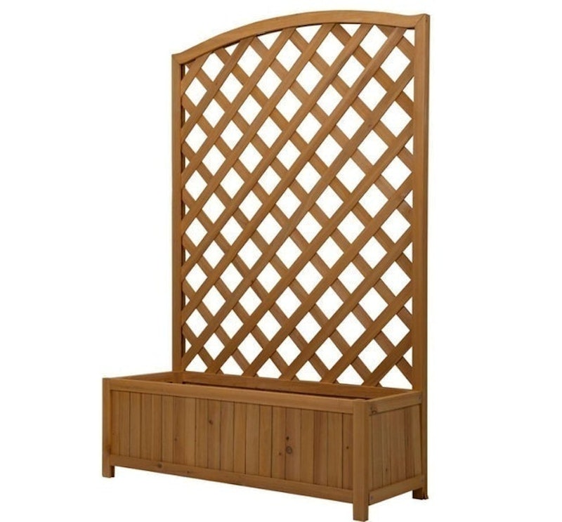 Lattice Wooden Garden Planter - Large 1