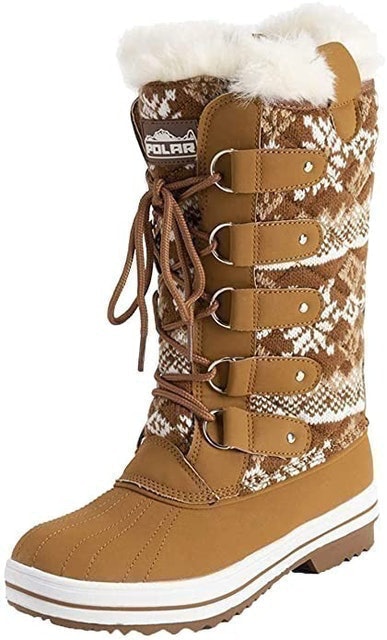 Women's Snow Boot - Tan Cardy 1