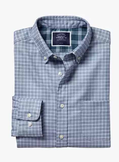 Check Non Iron Slim Fit Twill Shirt 1