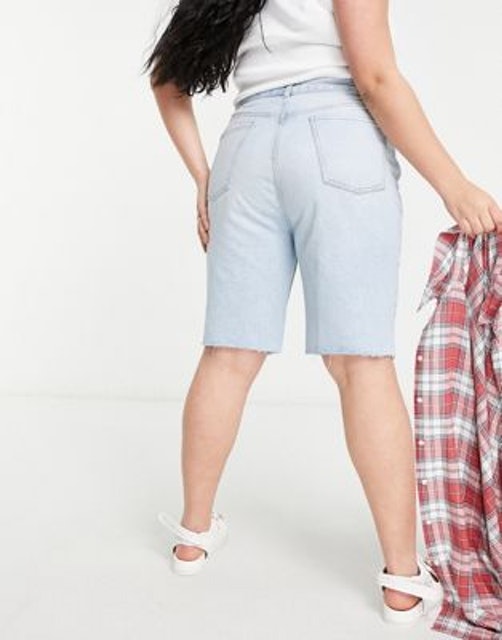 Curve denim '90's' longline shorts 2