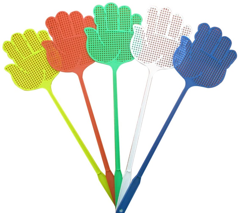Lightweight, Long, and Large Handle Fly Swatter Set 1
