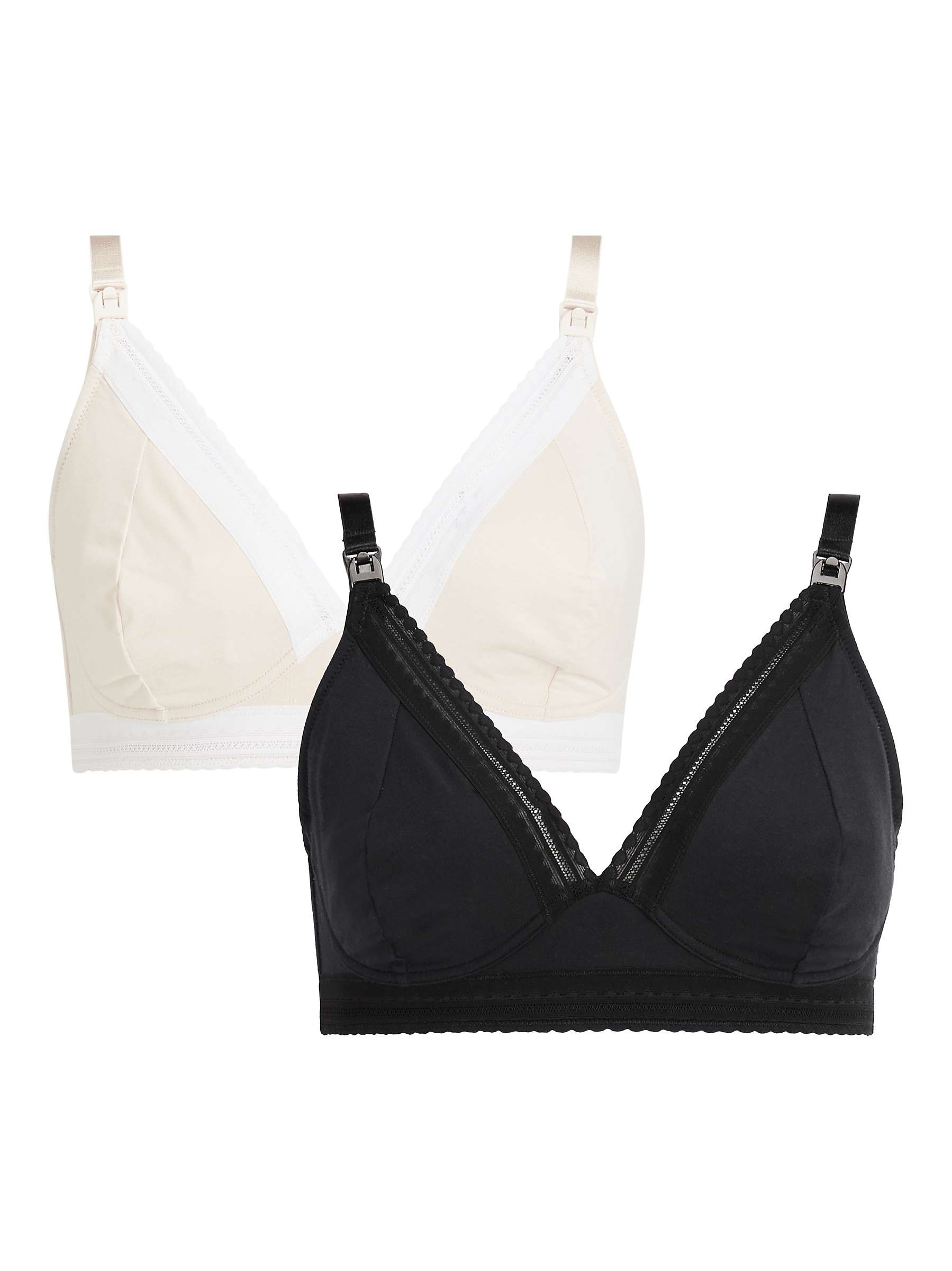 Lace Trim Modal Nursing Bra 3