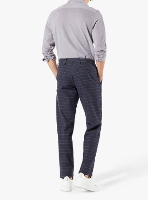 Smart 360 Flex Tapered Check Chinos 2