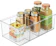 mDesign 4 Section Kitchen Pantry Food Storage Organiser Bin (Pack of 4) 1