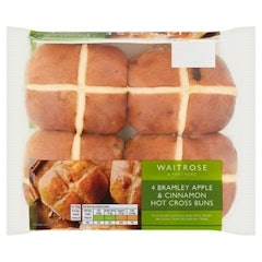 Bramley Apple and Cinnamon Hot Cross Buns