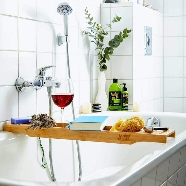 100% Natural Bamboo Bath Caddy 2