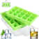 LessMo 4. MAIGG Kitchen Whiskey Squares Silicone Ice Cube Tray with Watertight Lid 1