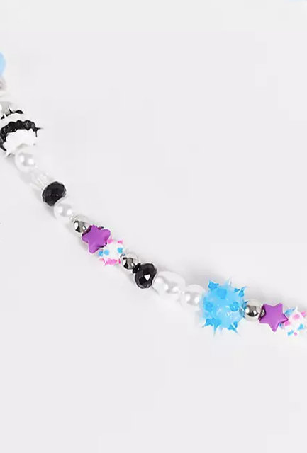 Spikey Rubber Bead Necklace 2