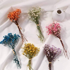 Gypsophila Baby Breath Natural Dried Flowers Bouquet