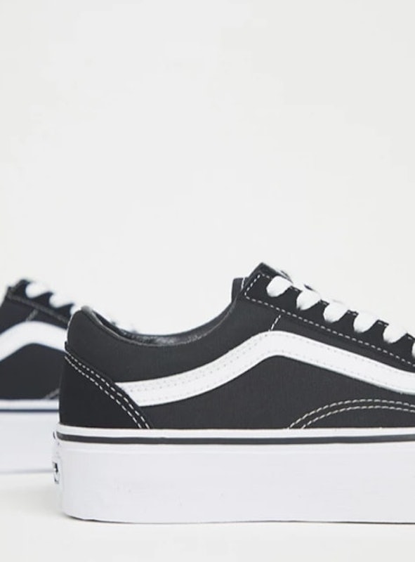 Ward Old Skool Black Platform Trainers 2
