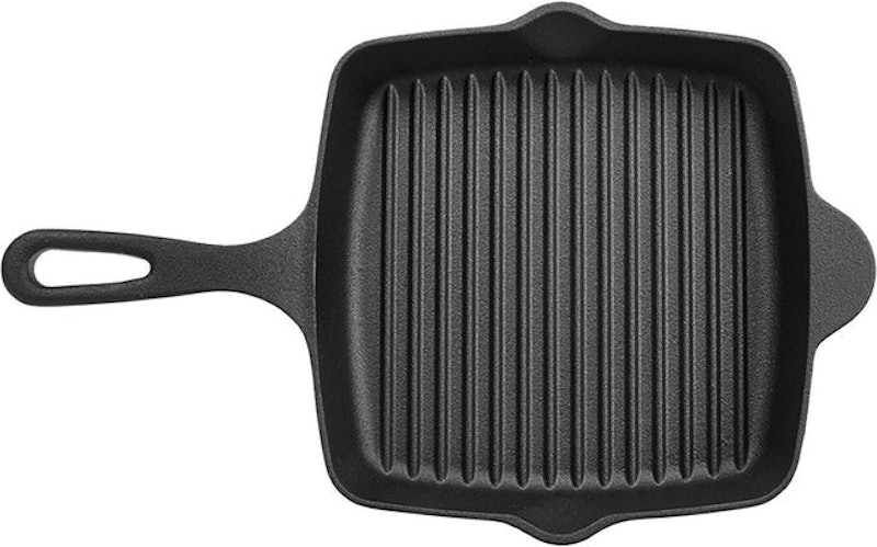 Pre-Seasoned Cast Iron Square Grill Pan 1
