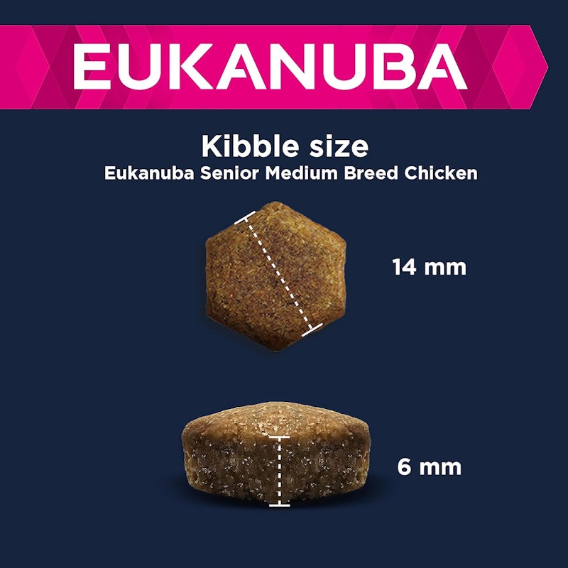 Eukanuba Complete Dry Dog Food for Senior Medium Breeds with Fresh Chicken 4