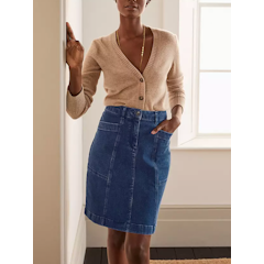 Abingdon Denim Skirt, Mid Vintage