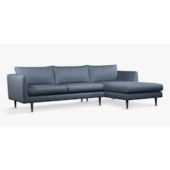 Latimer Large 3 Seater Chaise End Leather Sofa