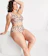 ASOS DESIGN Curve Bikini in Natural Splodge Print 1