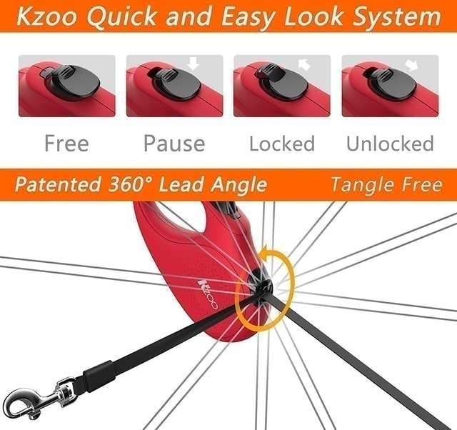 5m Retractable Dog Lead for Digs Under 15 kg  5
