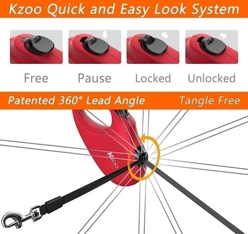 5m Retractable Dog Lead for Digs Under 15 kg 5