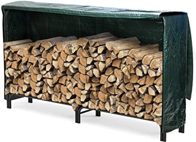 Firewood Log Rack With Cover 1