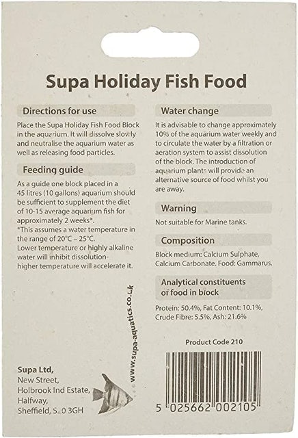 Cold Water and Tropical Fish Holiday Food 2