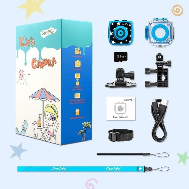 Kids' Waterproof Action Camera and Video Recorder 2