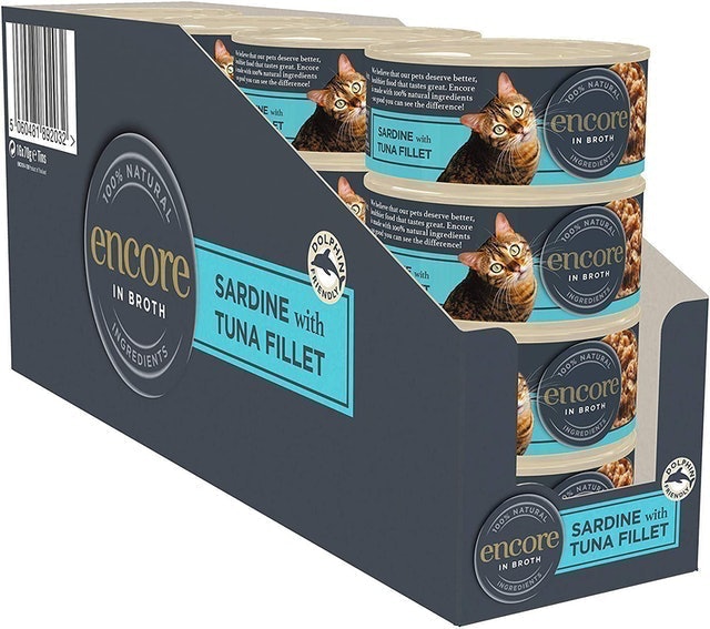 Sardine with Tuna Fillet in Broth, 100% Natural Wet Cat Food 1