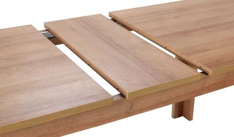 Miami Curve Extending Oak Effect Dining Table 2