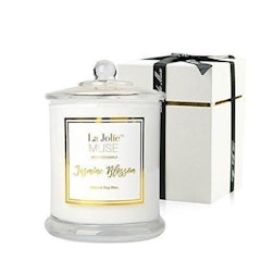 4. La Jolie Muse Scented Candle Gift – Jasmine Blossom