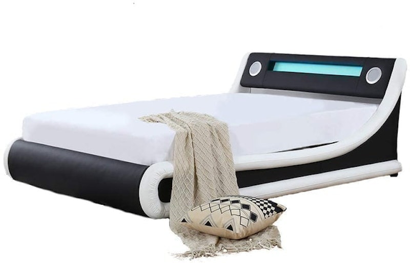 Bluetooth Music Ottoman Speaker Bed 1