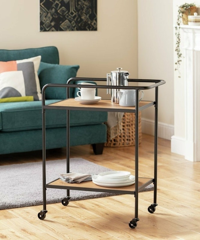 Metal and Wood Tea Trolley 2