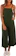 ACHIOOWA Women's Baggy Retro Strappy Khaki Jumpsuit 1